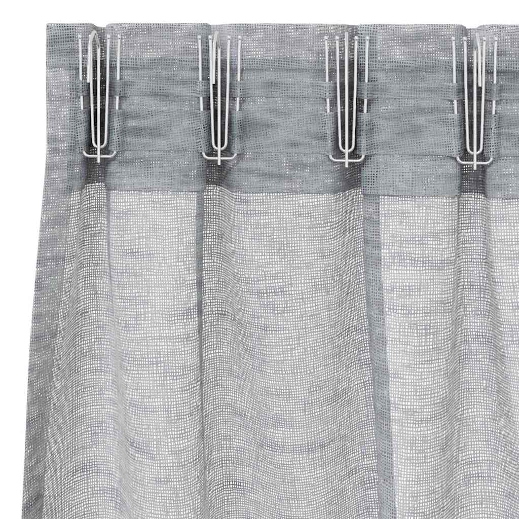 Tenda in Velo 2 pcs Grigio scuro 140 x 140 cm Poliestere | homemem39