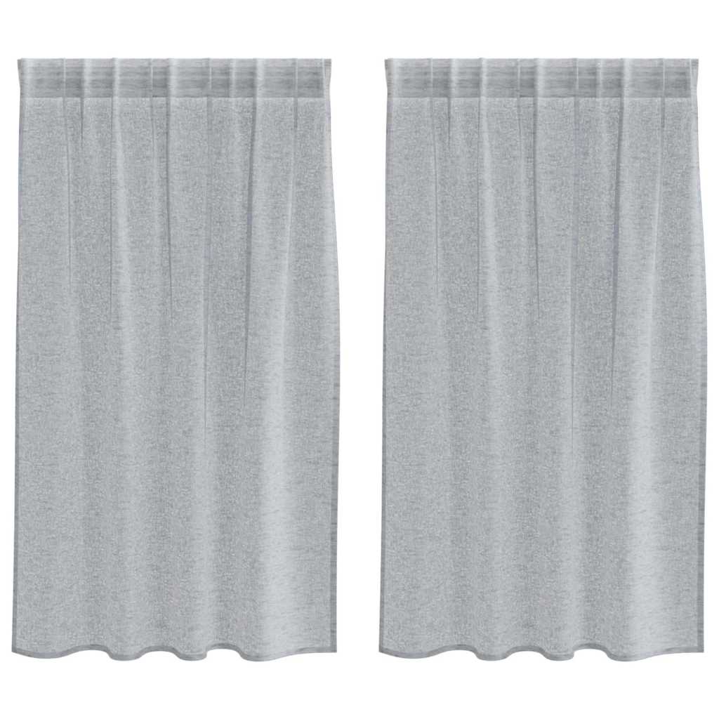 Tenda in Velo 2 pcs Grigio scuro 140 x 140 cm Poliestere | homemem39
