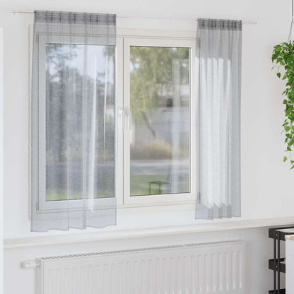 Tenda in Velo 2 pcs Grigio scuro 175 x 140 cm Poliestere | homemem39