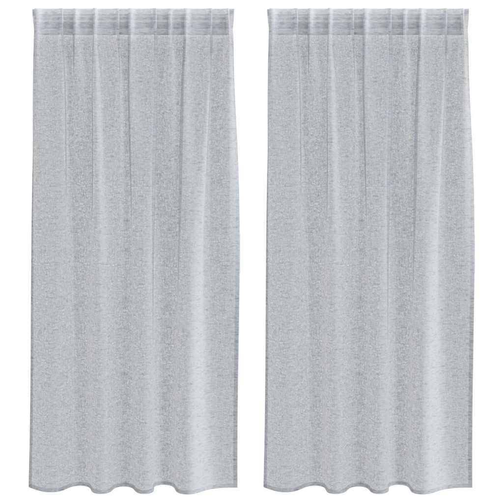 Tenda in Velo 2 pcs Grigio scuro 175 x 140 cm Poliestere | homemem39