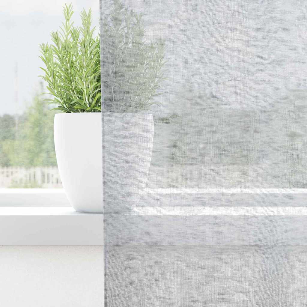 Tenda in Velo con tende 2 pcs Grigio scuro 140x260cm Poliestere