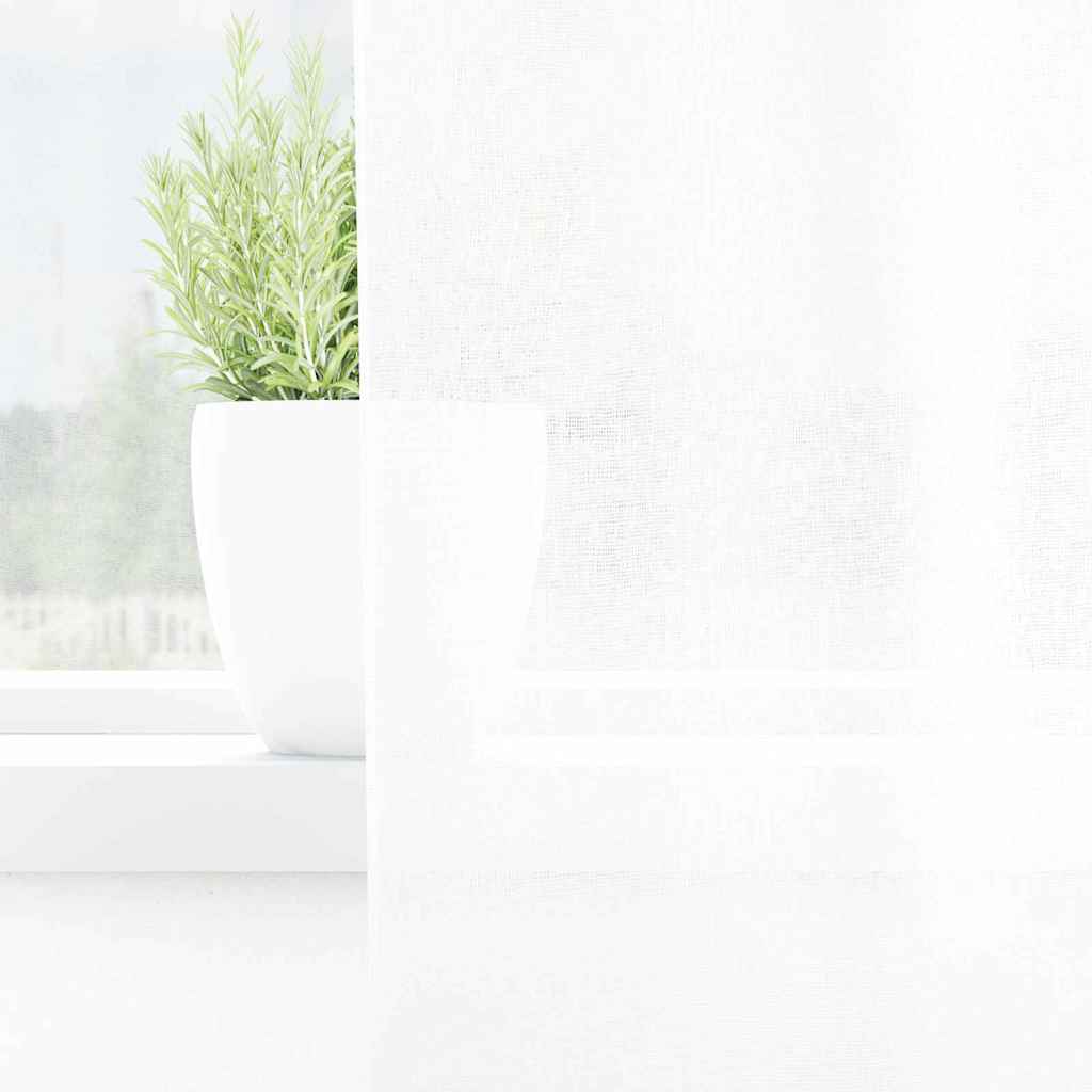 Tenda in Velo con tende 2 pcs Bianco 225 x 140 cm Poliestere | homemem39