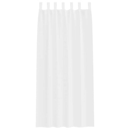 Tenda in Velo con tende 2 pcs Bianco 225 x 140 cm Poliestere | homemem39