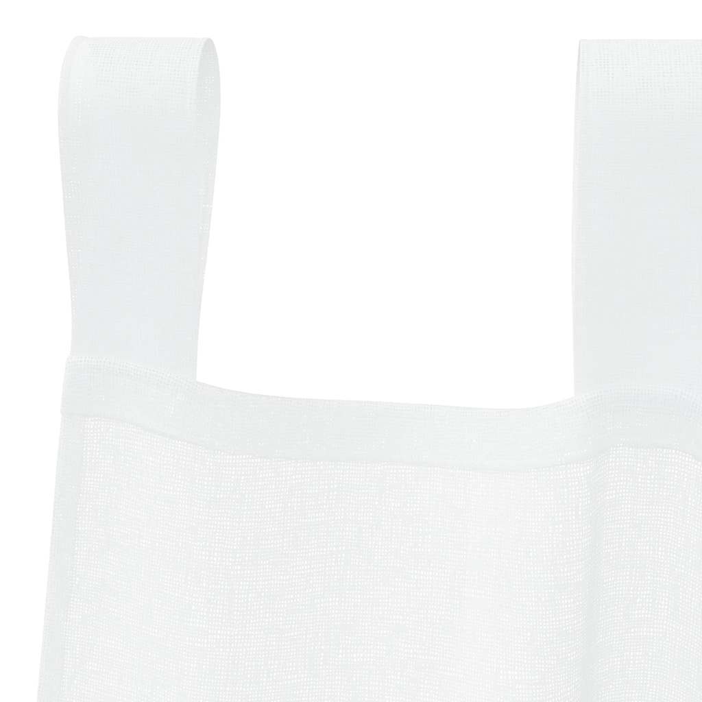 Tenda in Velo con tende 2 pcs Bianco 245 x 140 cm Poliestere | homemem39