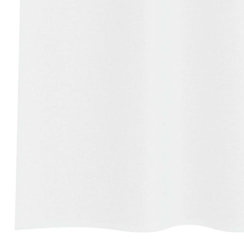 Tenda in Velo con tende 2 pcs Bianco 245 x 140 cm Poliestere | homemem39