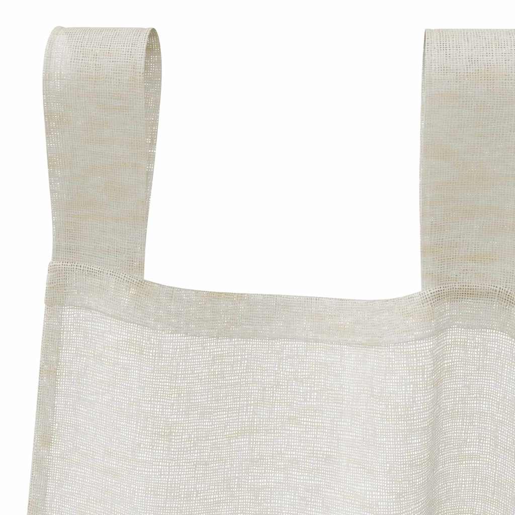 Tenda in Velo con tende 2 pcs Crema 175 x 140 cm Poliestere | homemem39