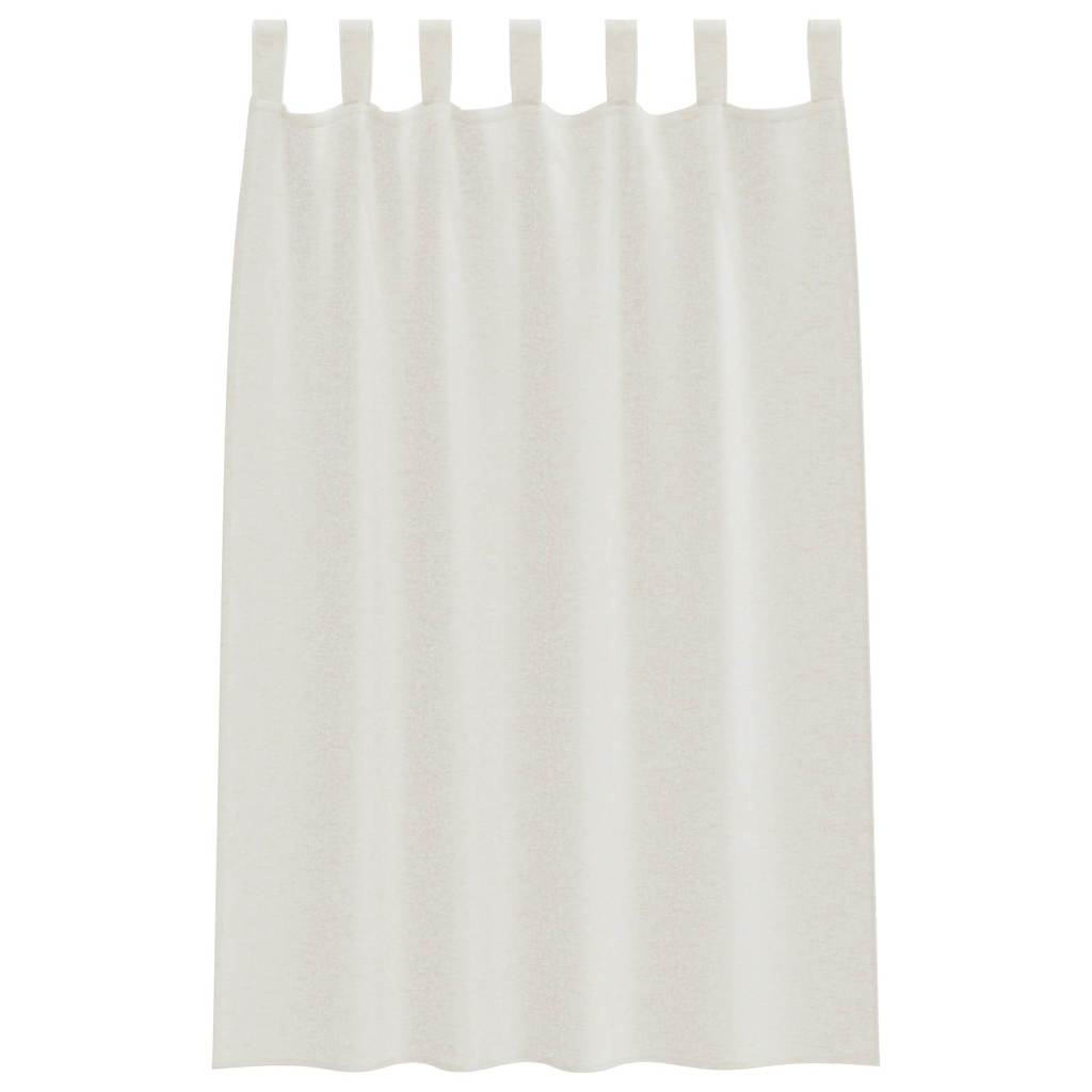Tenda in Velo con tende 2 pcs Crema 175 x 140 cm Poliestere | homemem39