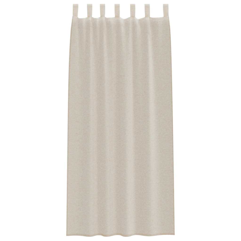 Tenda in Velo con tende 2 pcs Sabbia 225 x 140 cm Poliestere | homemem39