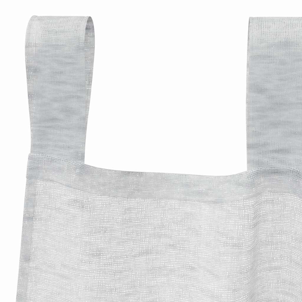 Tenda in Velo 2 pcs Grigio chiaro 140 x 140 cm Poliestere | homemem39