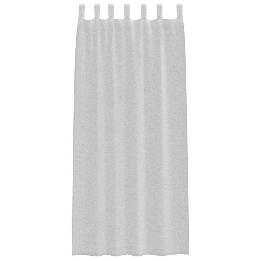 Tenda in Velo 2 pcs Grigio chiaro 260 x 140 cm Poliestere | homemem39