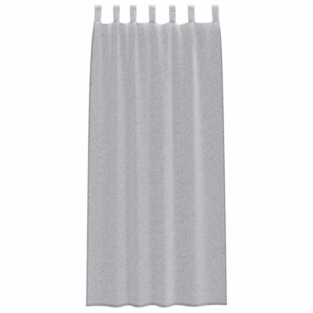 Tenda in Velo 2 pcs Grigio scuro 225 x 140 cm Poliestere | homemem39