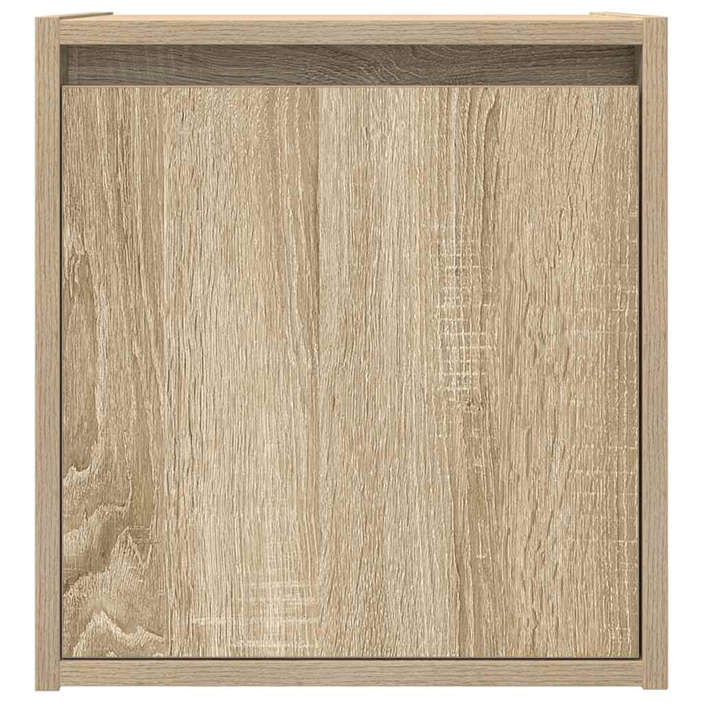Comodino a Muro Rovere Sonoma 38x34x40 cm - homemem39