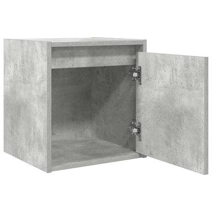 Comodino a Muro Grigio Cemento 38x34x40 cm - homemem39