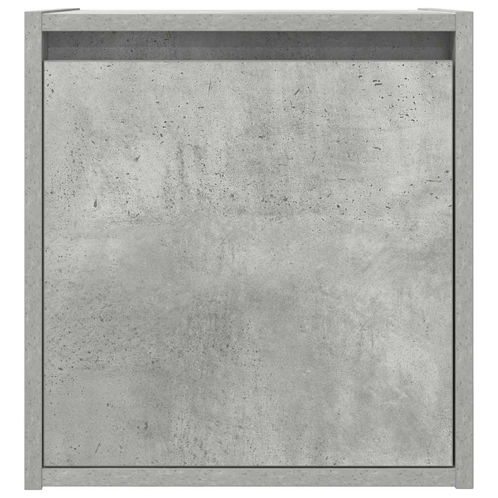 Comodino a Muro Grigio Cemento 38x34x40 cm - homemem39