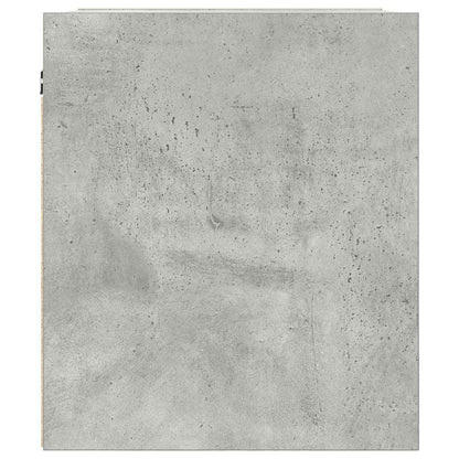 Comodino a Muro Grigio Cemento 38x34x40 cm - homemem39