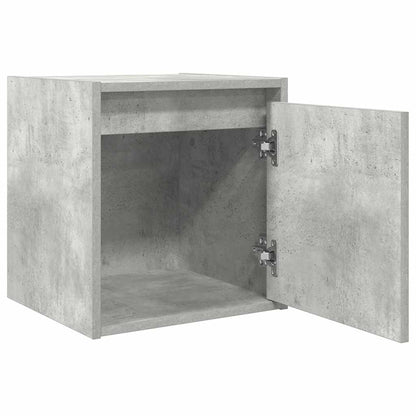 Comodini a Muro 2 pz Grigio Cemento 38x34x40 cm - homemem39