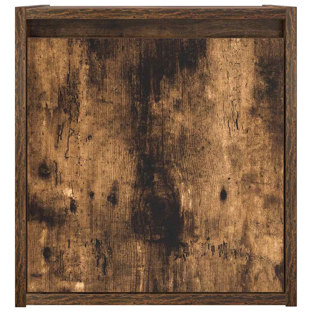 Comodino a Muro Rovere Fumo 38x34x40 cm