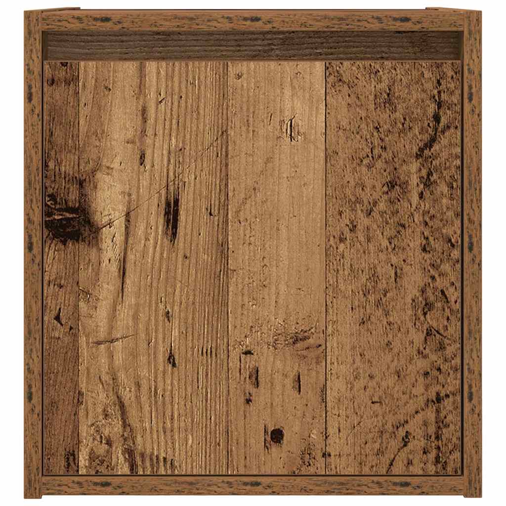 Comodino a Muro Legno Antico 38x34x40 cm - homemem39