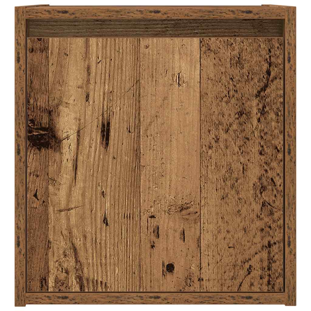 Comodini a Muro 2 pz Legno Antico 38x34x40 cm - homemem39