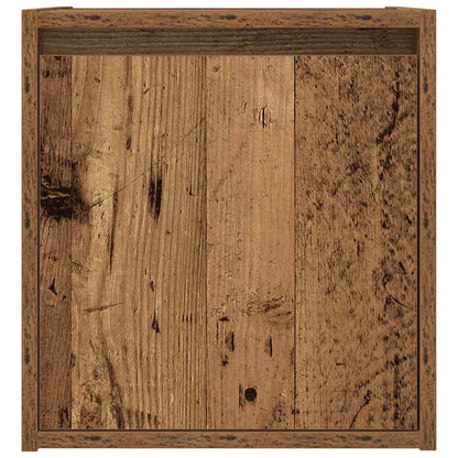 Comodini a Muro 2 pz Legno Antico 38x34x40 cm - homemem39