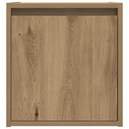 Comodino a Muro Rovere Artigianale 38x34x40 cm