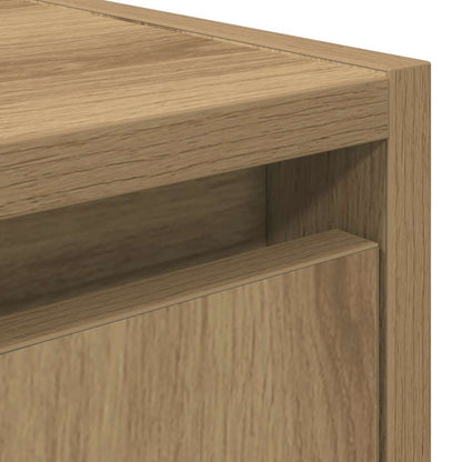 Comodino a Muro Rovere Artigianale 38x34x40 cm