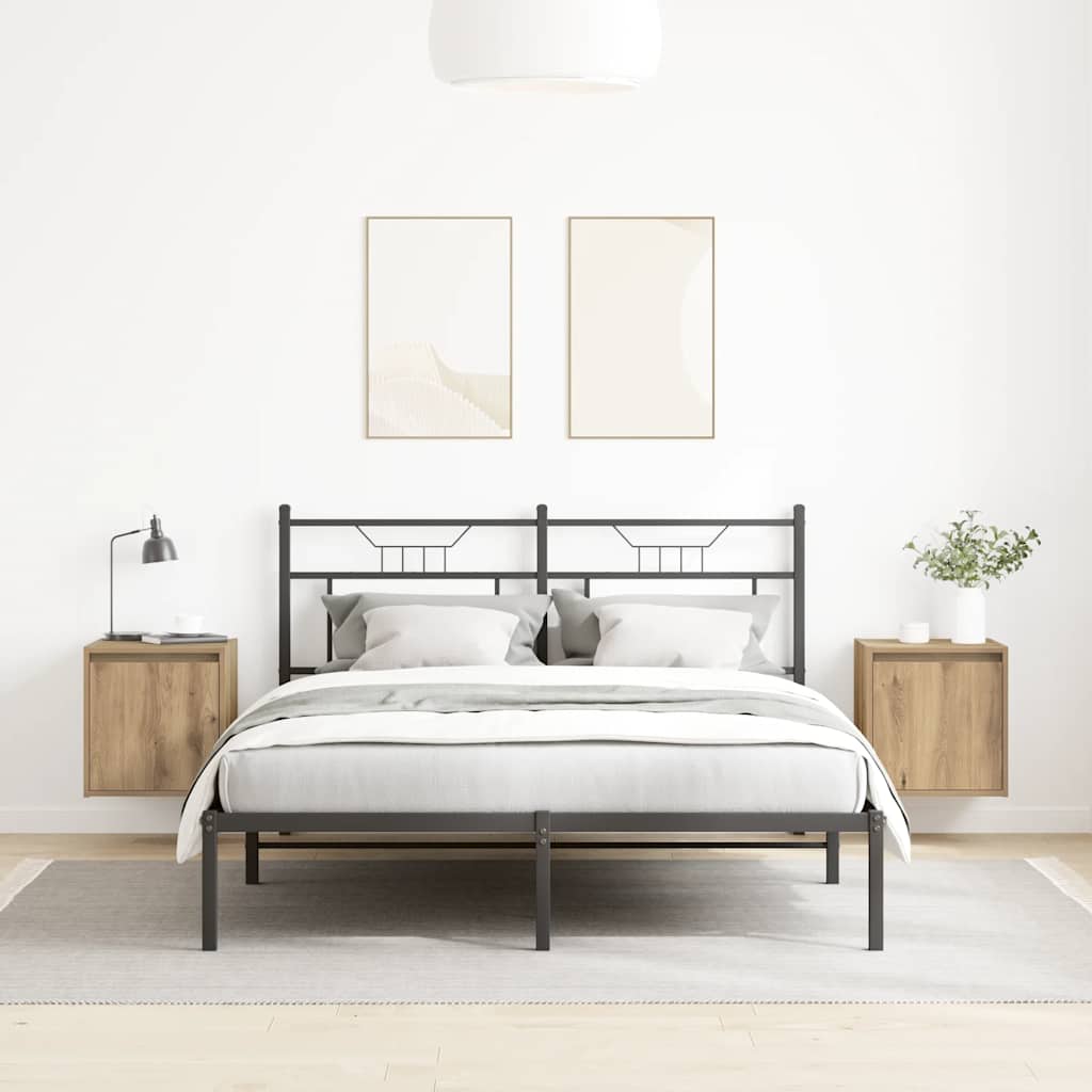 Comodini a Muro 2 pz Rovere Artigianale 38x34x40 cm - homemem39