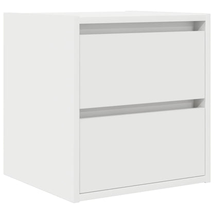 Comodino a Muro Bianco 38x34x40 cm - homemem39