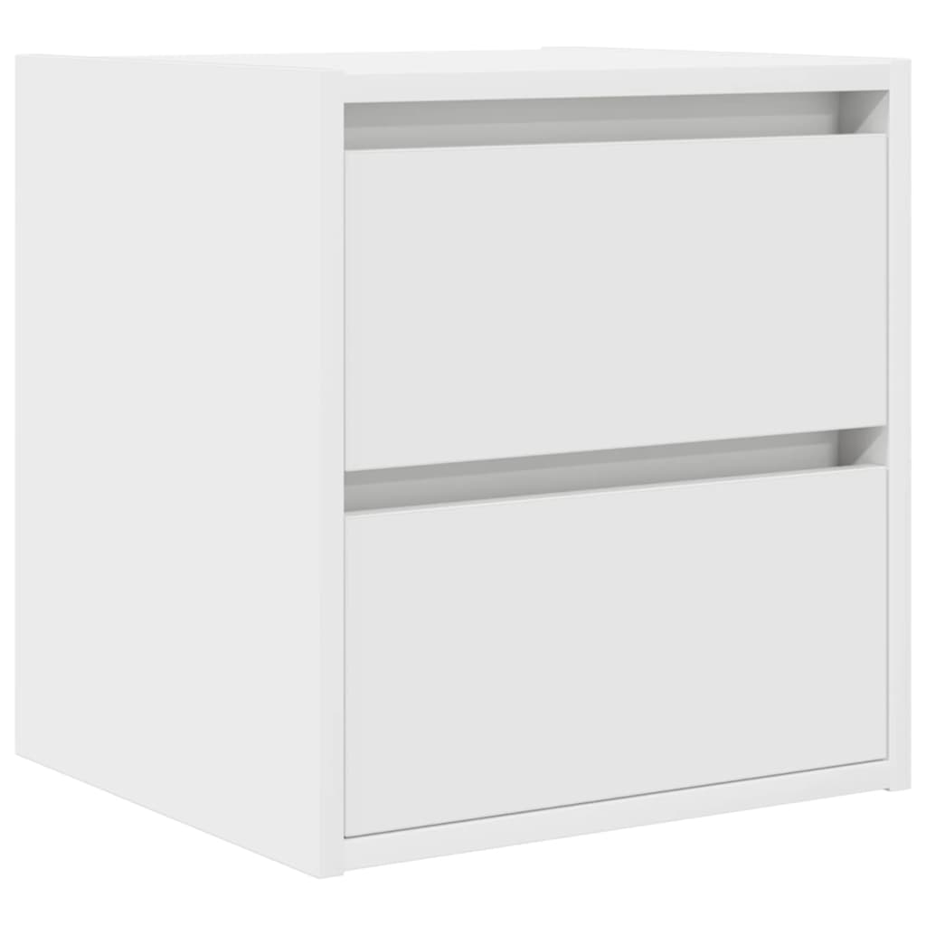 Comodini a Muro 2 pz Bianchi 38x34x40 cm - homemem39