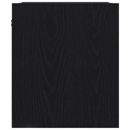 Comodini a Muro 2 pz Rovere Nero 38x34x40 cm - homemem39
