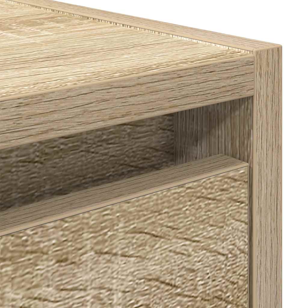 Comodino a Muro Rovere Sonoma 38x34x40 cm - homemem39