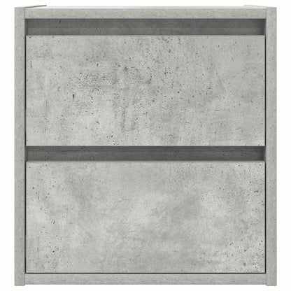 Comodino a Muro Grigio Cemento 38x34x40 cm - homemem39