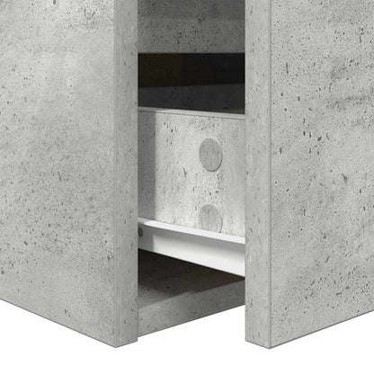 Comodino a Muro Grigio Cemento 38x34x40 cm