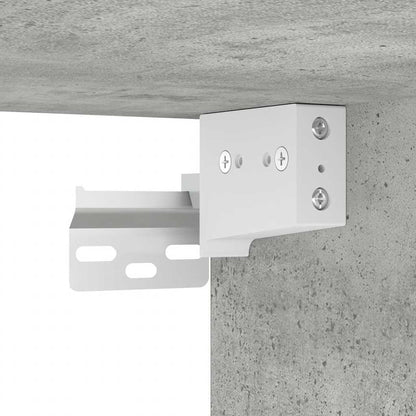 Comodino a Muro Grigio Cemento 38x34x40 cm
