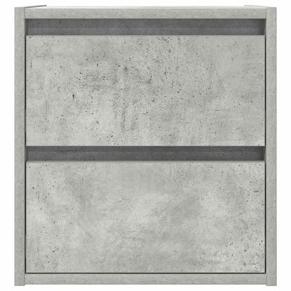 Comodini a Muro 2 pz Grigio Cemento 38x34x40 cm - homemem39