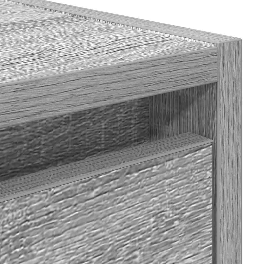 Comodini a Muro 2 pz Grigio Sonoma 38x34x40 cm - homemem39