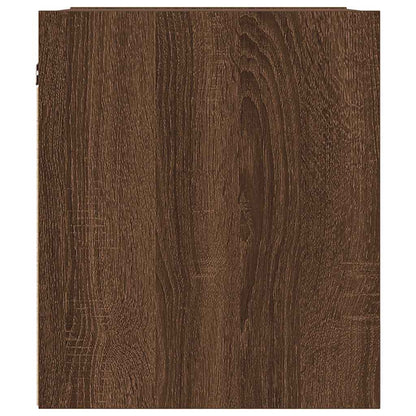 Comodino a Muro Rovere Marrone 38x34x40 cm - homemem39