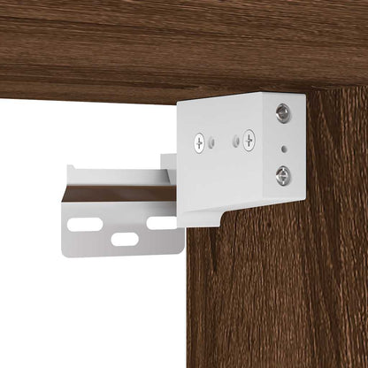 Comodino a Muro Rovere Marrone 38x34x40 cm - homemem39