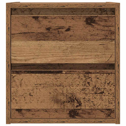 Comodino a Muro Legno Antico 38x34x40 cm - homemem39