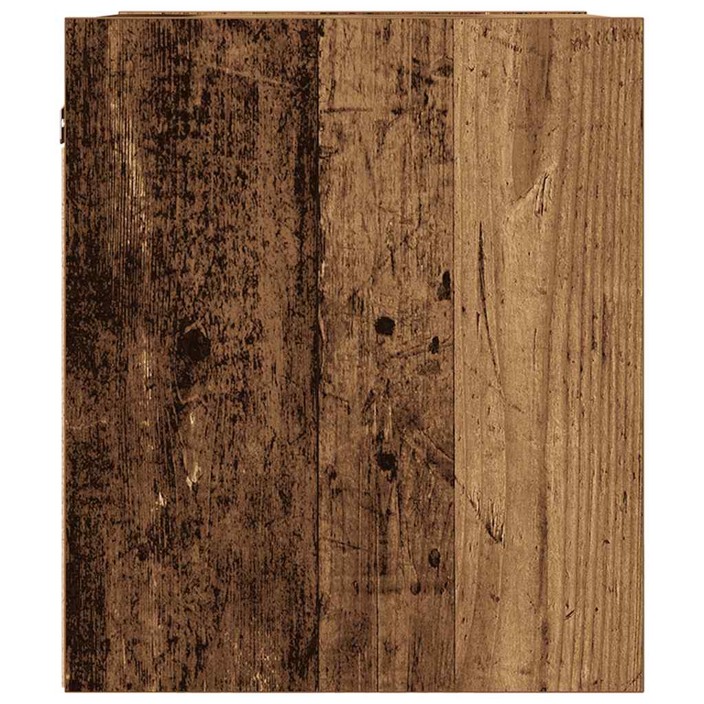 Comodino a Muro Legno Antico 38x34x40 cm - homemem39