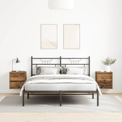 Comodini a Muro 2 pz Legno Antico 38x34x40 cm - homemem39