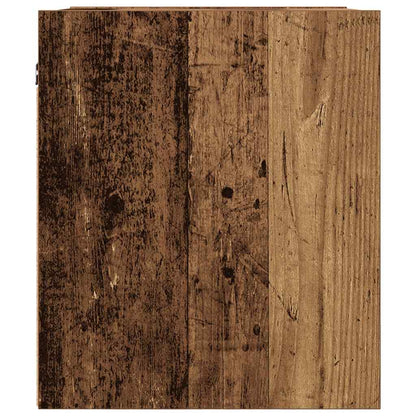Comodini a Muro 2 pz Legno Antico 38x34x40 cm - homemem39