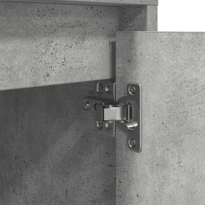 Comodino con Luci LED Grigio Cemento 38x34x50 cm - homemem39