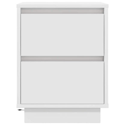 Comodino con Luci a LED Bianco 38x34x50 cm - homemem39