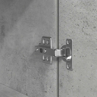 Comodino Grigio Cemento 39x35x125 cm in Legno Multistrato