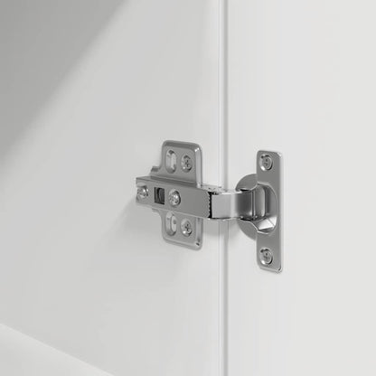 Comodino Bianco 39x35x65 cm in Legno Multistrato - homemem39