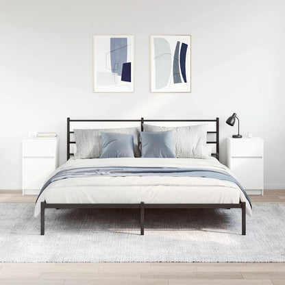 Comodini 2 pz Bianchi 39x35x65 cm in Legno Multistrato - homemem39