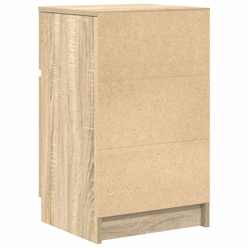 Comodino Rovere Sonoma 39x35x65 cm in Legno Multistrato - homemem39