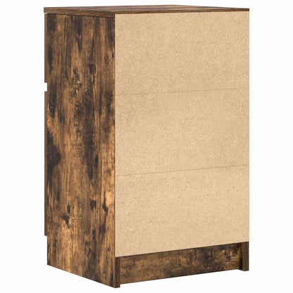 Comodino Rovere Fumo 39x35x65 cm in Legno Multistrato - homemem39