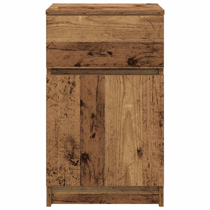 Comodino Legno Antico 39x35x65 cm in Legno Multistrato - homemem39